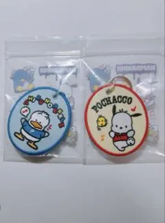 サンリオ ペックル ポチャッコ 刺繍ワッペンキーホルダー キャラクター大賞