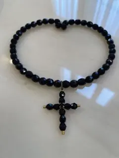 Swarovski❣️ブラッククリスタル‼️チョーカー‼️ワンタッチ装着❣️キラキラ‼️