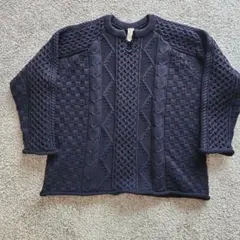 seminead アランニット　ネイビー