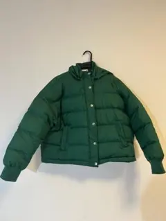 jouetie 緑 フード付きダウンジャケット