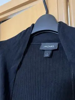 MONKI ブラック カーディガン Sサイズ