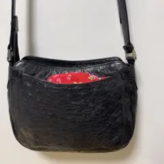 オーストリッチ革 ショルダーバッグ