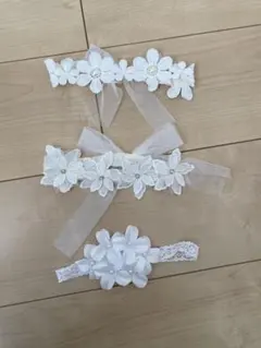 フラワーヘアバンドセット 3点