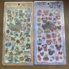 プチドロップステッカー ディズニー ズートピア、カップケーキ 2点セット