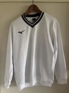 Mizuno ホワイト Vネック ウェア　M
