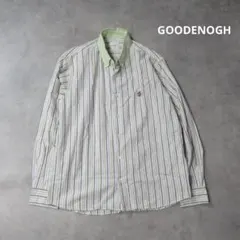 GOODENOGH / オックスフォード ボタンダウン ストライプ シャツ Mのサムネイル