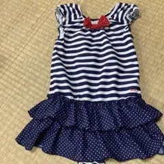 編集済み　ミキハウスワンピース水着 110cm