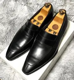 美品 42nd ロイヤルハイランド コインローファー 黒 7 ビブラムソール 