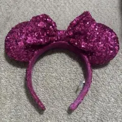 ピンク スパンコールカチューシャ