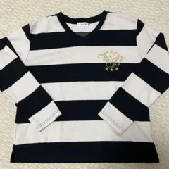 LEPSIM ボーダー Vネック長袖Tシャツ M used