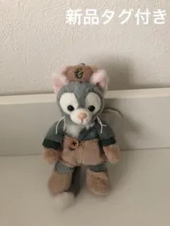 【新品タグ付】ディズニー ダッフィー ジェラトーニ ぬいば ぬいぐるみバッジ 秋