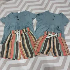 【兄弟お揃い】SHEIN セットアップ パンツ 6点セット 80 90 100