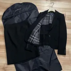 バーバリー ロンドン 裏地チェック柄 ストレッチ ジャージー スカート スーツ