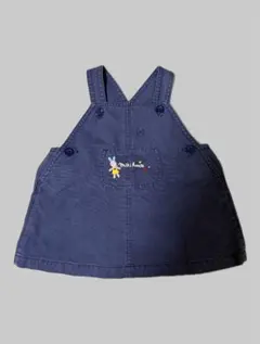 MIKI HOUSE ネイビー サロペット 80