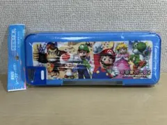 スーパーマリオ　マリオパーティ シャープナー付き　両開き　筆箱　ペンケース