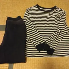 UNIQLO KIDS ストライプ パジャマ 130サイズ