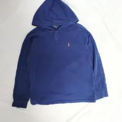 ポロラルフローレン　フード付きパーカー　キッズ　子供服　青　ブルー　ジュニア