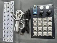 【大量】自作キーボード部品　スイッチ190個　マクロパッド　キーキャップ等のサムネイル