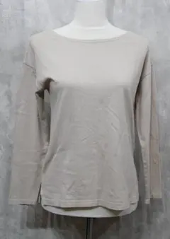 LEPSIM　ベージュ 長袖 Tシャツ カットソー シンプル コットン100%