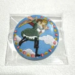 ハウルの動く城　刺繍缶バッチ　ジブリ