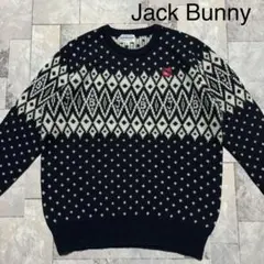 ジャックバニー ニット セーター ゴルフ パーリーゲイツ ウール混 アーガイル