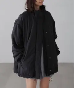 【美品】FREE'S MART ◆[袖取り外し可]2WAY中綿モンスターコート