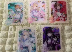 サンリオ×藤ちょこ アクリルカード5種セット