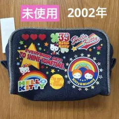 ハローキティ サンリオ デニムポーチ チェリー 平成レトロ Y2K 2002のサムネイル