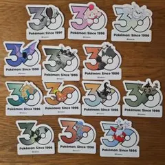 ポケモン 30周年記念 ステッカー シール 10枚 ポケモン 韓国公式 30周年記念ステッカー 10枚セット - メルカリ