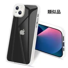 iPhone 13 携帯電話ケース 透明 耐衝撃 二重保護 人気 保護カバー 白