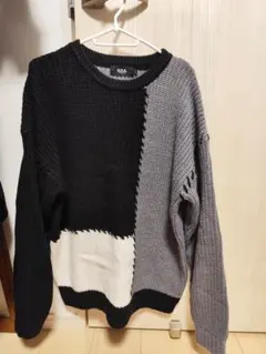 SHUN様専用　AZUL by MOUSSY パッチワークニット Lサイズ