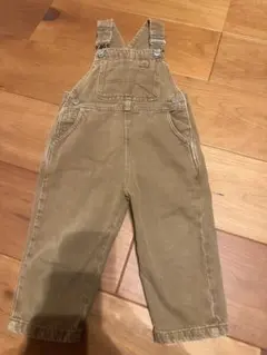 美品 ZARA ベージュオーバーオール 12-18ヶ月