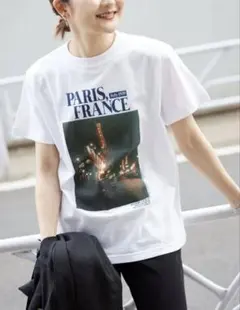SLOBE IENA トップス カットソー・ Tシャツ ホワイト❤️のサムネイル