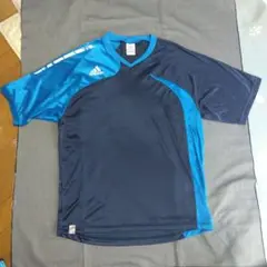 adidas ネイビー/青 Tシャツ Oサイズ