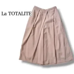 La TOTALITE フレアキュロットパンツ ガウチョパンツ風 ピンク系 36のサムネイル