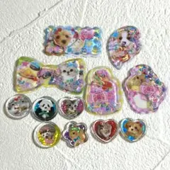 ウォーターシール おはじき 犬 猫 うさぎ 動物 おすそ分け