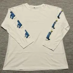 ホワイト 長袖カットソー L