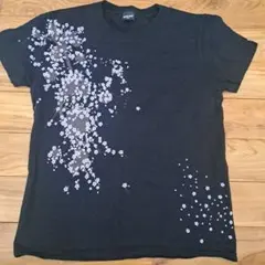 graniph ブラック 花柄 Tシャツ SS