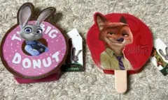 【新品タグ付き】ズートピア ニック ジュディ ダイカットポーチセット しまむら