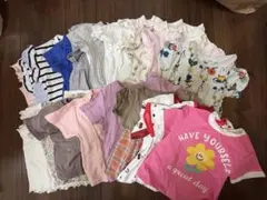 女の子　保育園着　まとめ売り　トップス　ズボン８０90 長袖　半袖　プティマイン