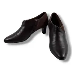 【美品】Pitti ピッティ ショートブーティ 異素材切替 ブラウン 22のサムネイル