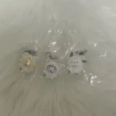 サンリオ ふわふわスノー めじるしアクセサリー ガチャガチャ 3点セット