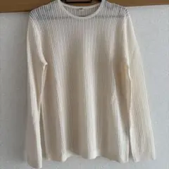 ユニクロ　L 美品　サマーニットクルーセーター