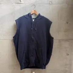 b.i.GEAR フード付きベスト ネイビー