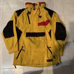 90s イエローアノラックジャケット　古着　プルオーバージャケット
