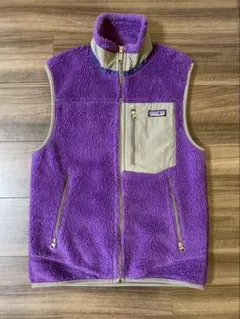 Patagonia パタゴニア　 フリースベスト　メンズ　パープル