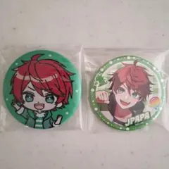 カラフルピーチ　じゃぱぱ　アニメイト　缶バッジ　刺繍缶バッジ