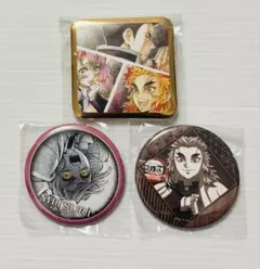 鬼滅の刃　ダイニング　お楽しみくじ　缶バッジ　煉獄　蜜璃