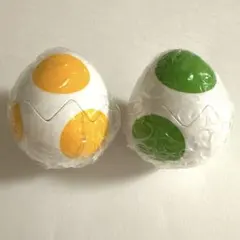 ガチャガチャ スーパーマリオ　ヨッシーめじるしアクセサリー　オレンジ　緑