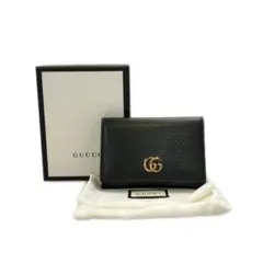 GUCCI ブラックレザー 名刺入れ